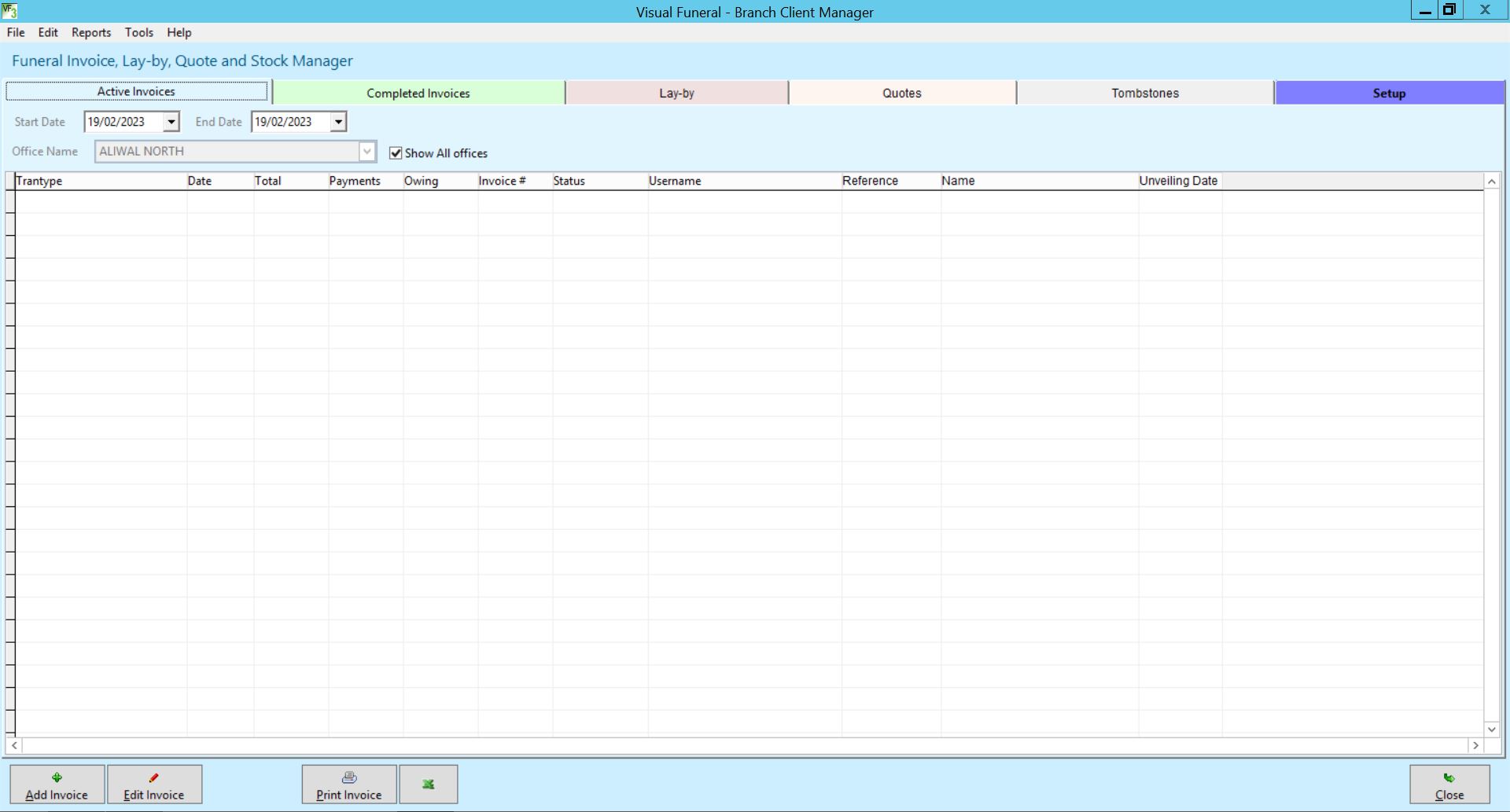 Invoicing